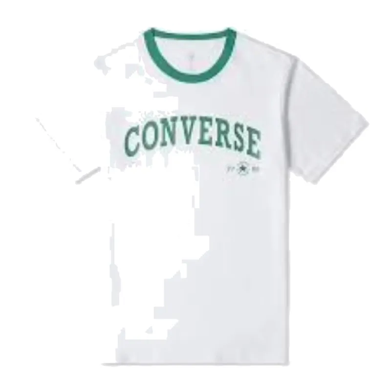 (WMNS) Converse Retro Chuck Arch T-Shirt 'White Green' 10026365-A01 sold by KicksCrew