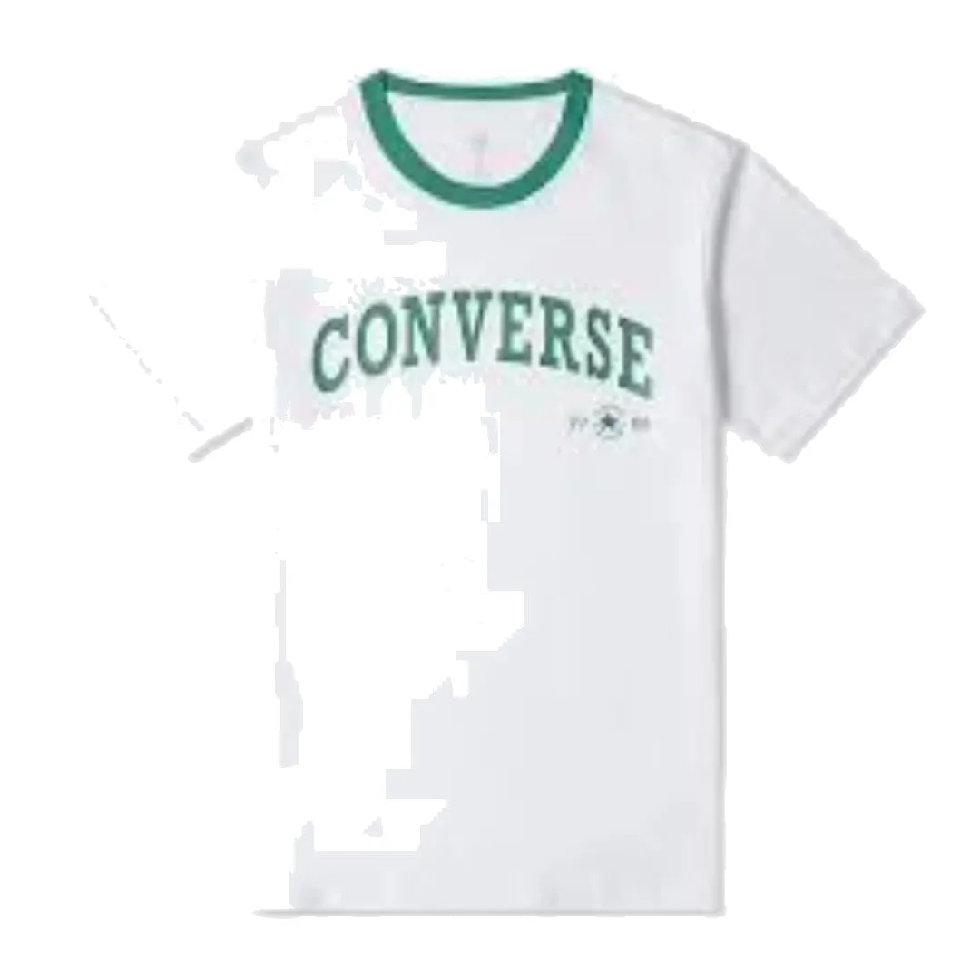 (WMNS) Converse Retro Chuck Arch T-Shirt 'White Green' 10026365-A01 sold by KicksCrew