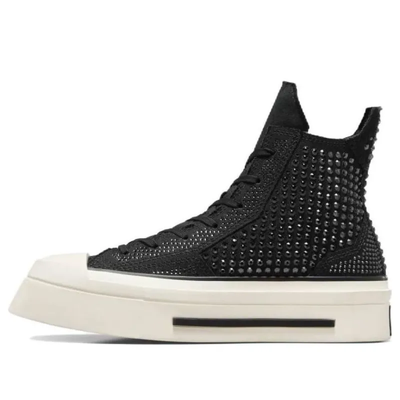 (WMNS) Converse x Swarovski Chuck 70 De Luxe Squared 'Black White' A09070C sold by KicksCrew