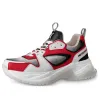 LOUIS VUITTON Run Away Pulse Sneakers 'White Red Black; 1A5YSV sold by KicksCrew