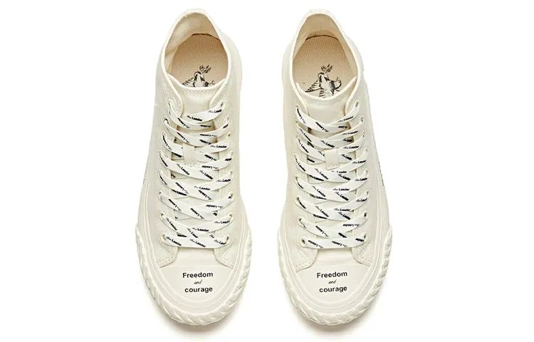 (WMNS) ANTA x Robert Geller Life Series Sneakers Canvas High 'Eagle White Black' 12948680-12 sold by KicksCrew product image thumbnail 3