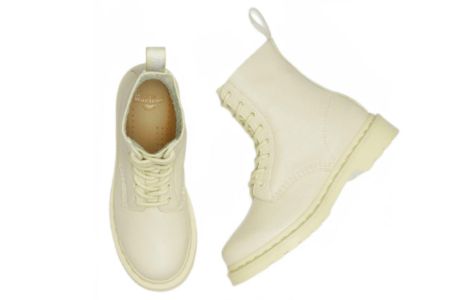 (WMNS) Dr. Martens 1460 Pascal Mono Lace Up Boots 'Cream' 27580282 sold by KicksCrew