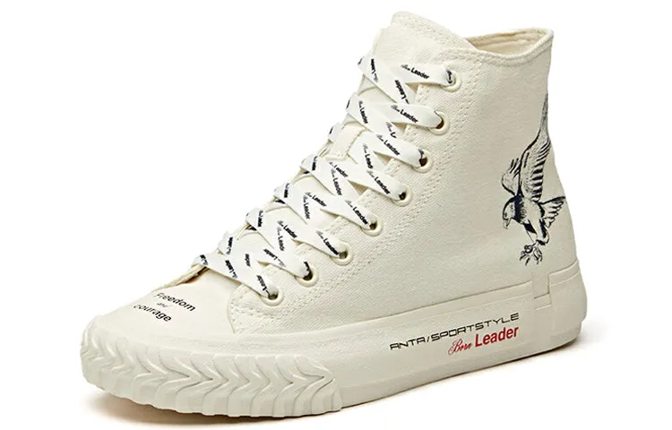 (WMNS) ANTA x Robert Geller Life Series Sneakers Canvas High 'Eagle White Black' 12948680-12 sold by KicksCrew product image thumbnail 2