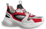 LOUIS VUITTON Run Away Pulse Sneakers 'White Red Black; 1A5YSV sold by KicksCrew