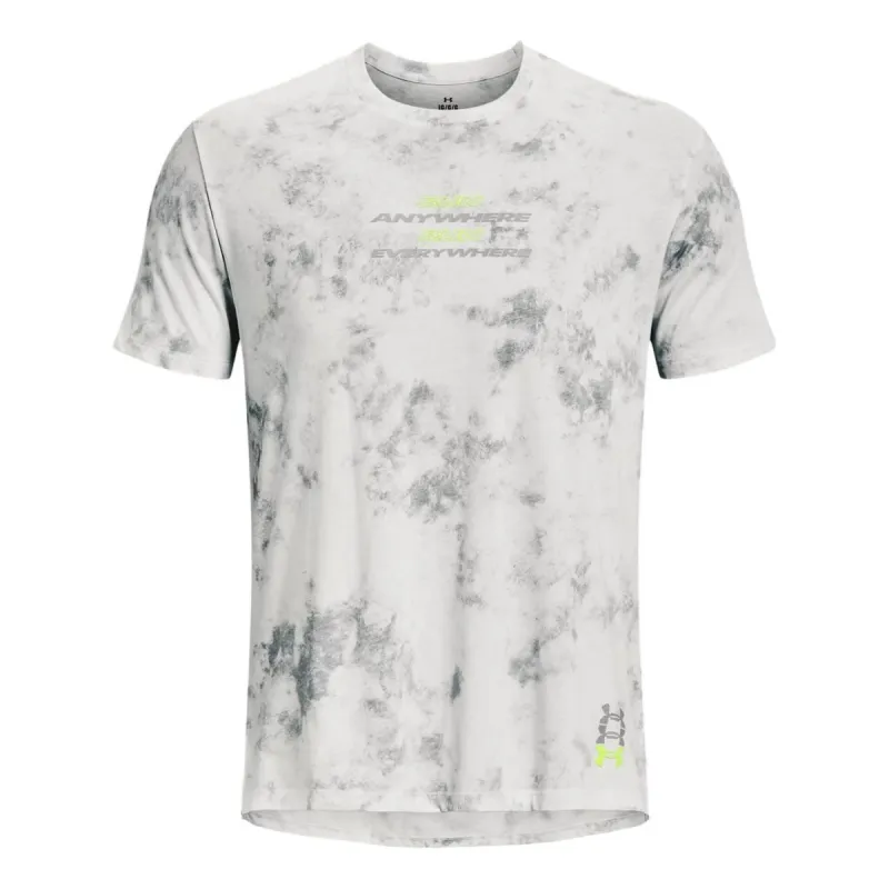 Under Armour Run Anywhere T-Shirt 'Grey Lime' 1376500-006 made by Under Armour