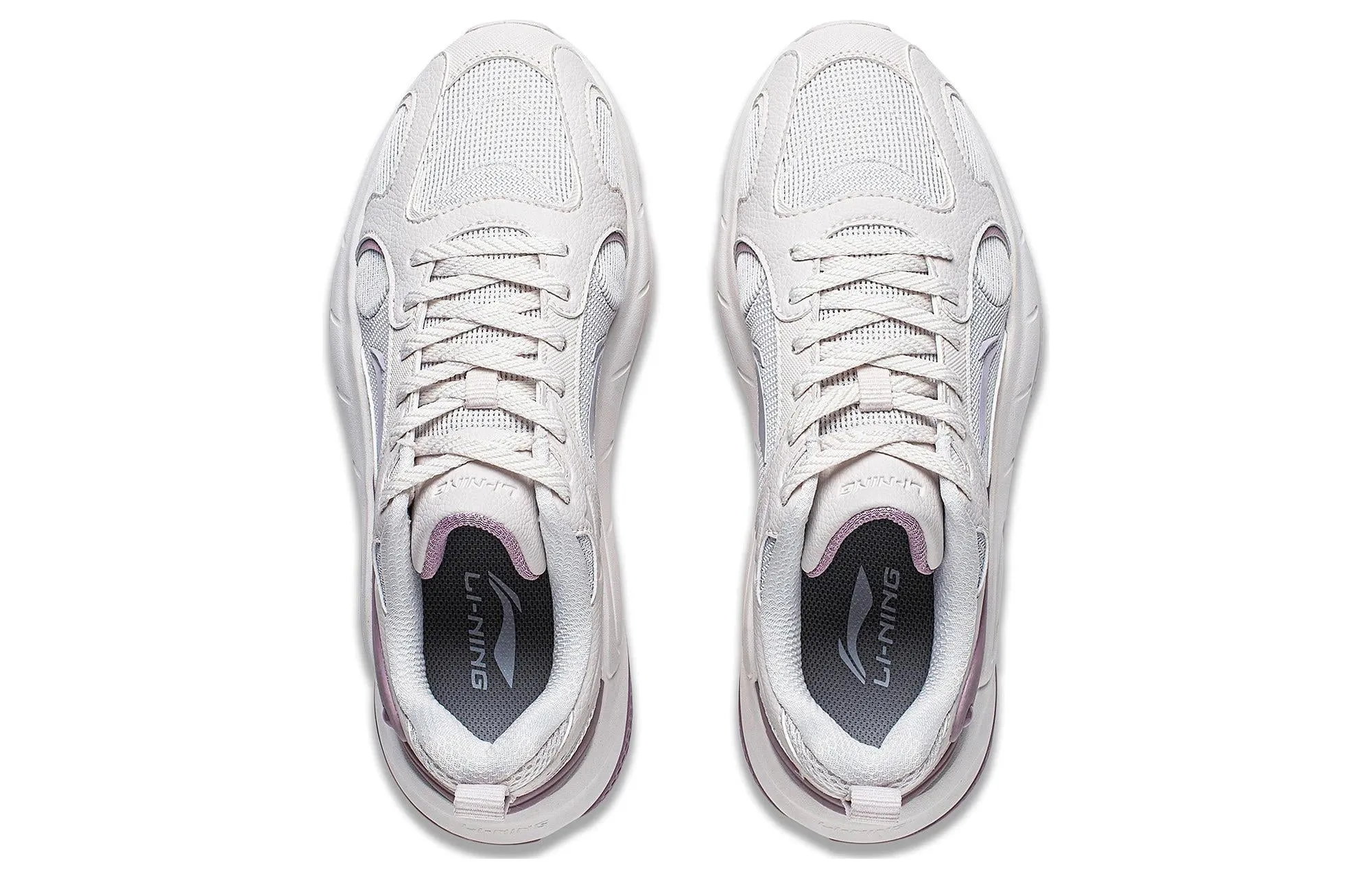 (WMNS) Li-Ning Coconut 'White Grey Purple' AGCT392-3 sold by KicksCrew product image thumbnail 4