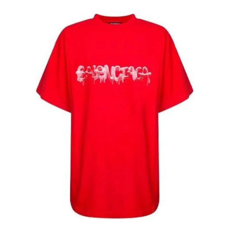 Balenciaga Slime Oversized T-shirt 'Red White' 676589TLVF16407 sold by KicksCrew