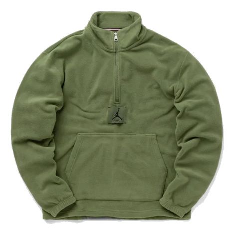 Air Jordan Essentials Winterized Fleece Half-Zip 'Sky J LT Olive' FD7864-340 sold by KicksCrew
