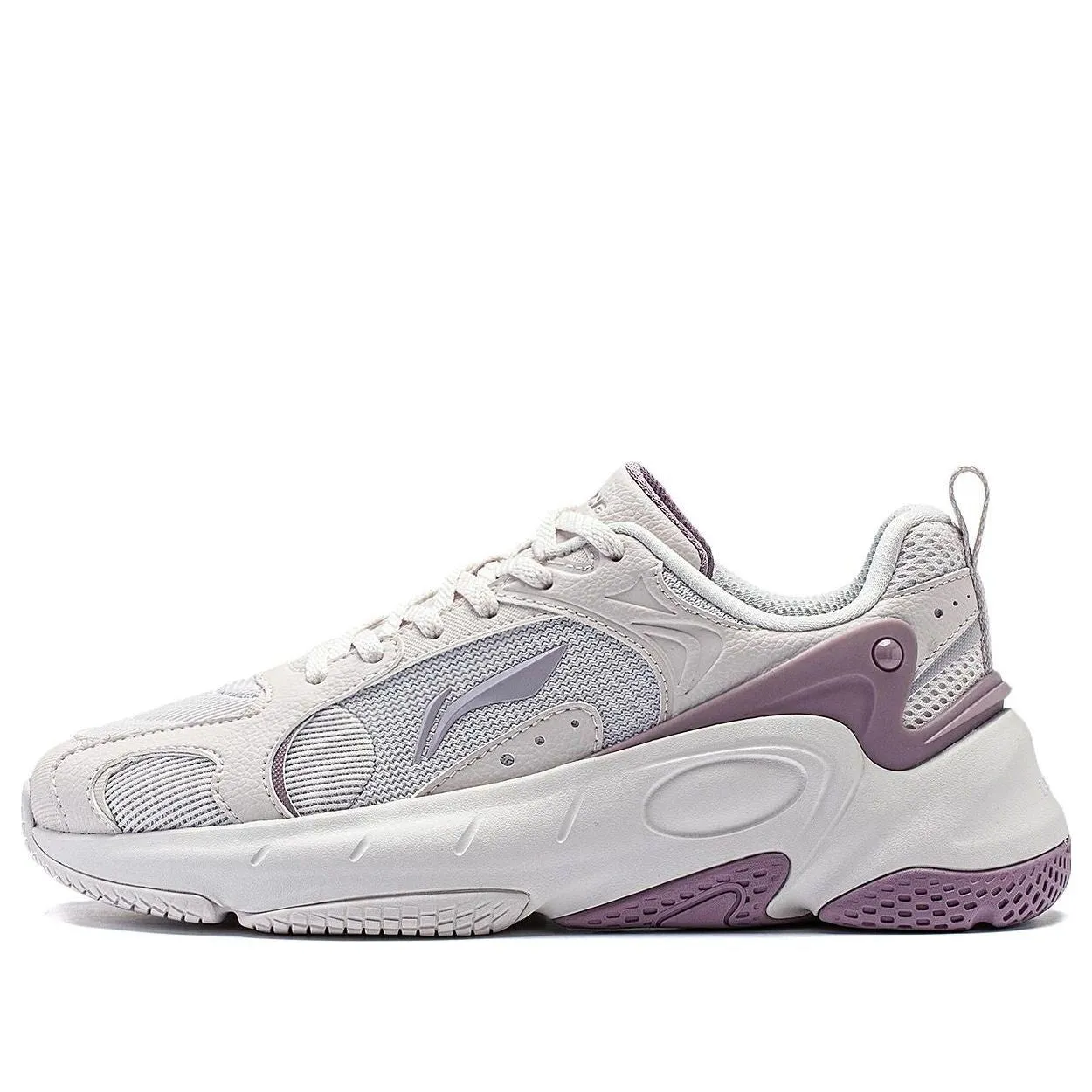 (WMNS) Li-Ning Coconut 'White Grey Purple' AGCT392-3 sold by KicksCrew