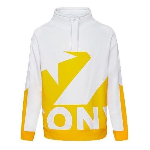 Converse Printed Funnel Neck Sweatshirt 'Yellow' 10019472-A03 sold by KicksCrew