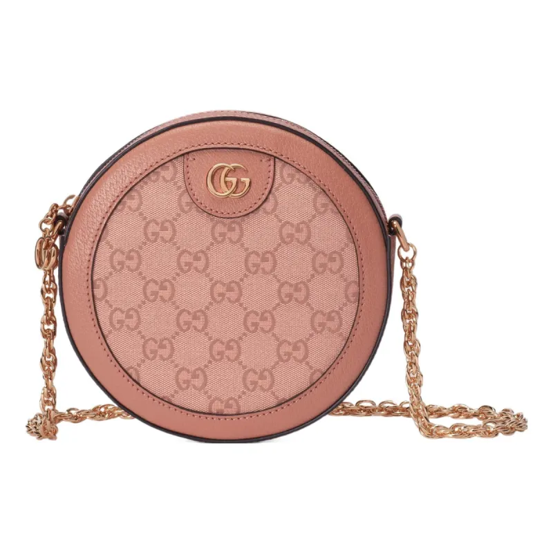 (WMNS) Gucci Ophidia GG Mini Round Shoulder Bag 'Pink' 550618-FACC5-5748 sold by KicksCrew