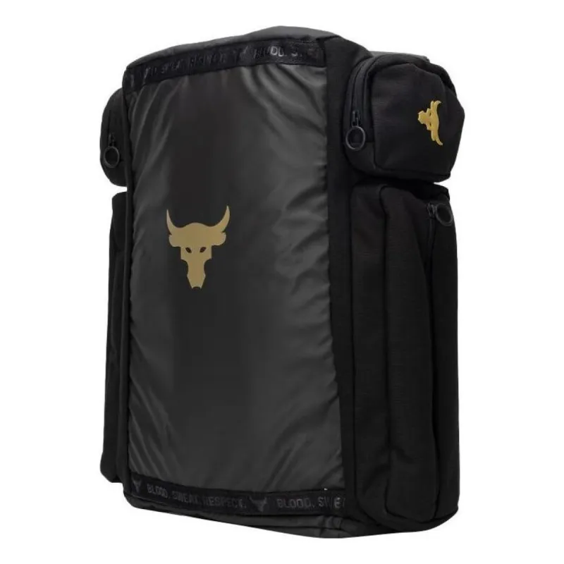 Under Armour Project Rock Duffle Backpack 'Black Gold' 1376459-002 sold by KicksCrew