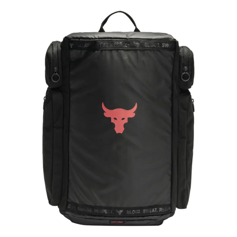 Under Armour Project Rock Duffle Backpack 'Black Red' 1376459-001 made by Under Armour