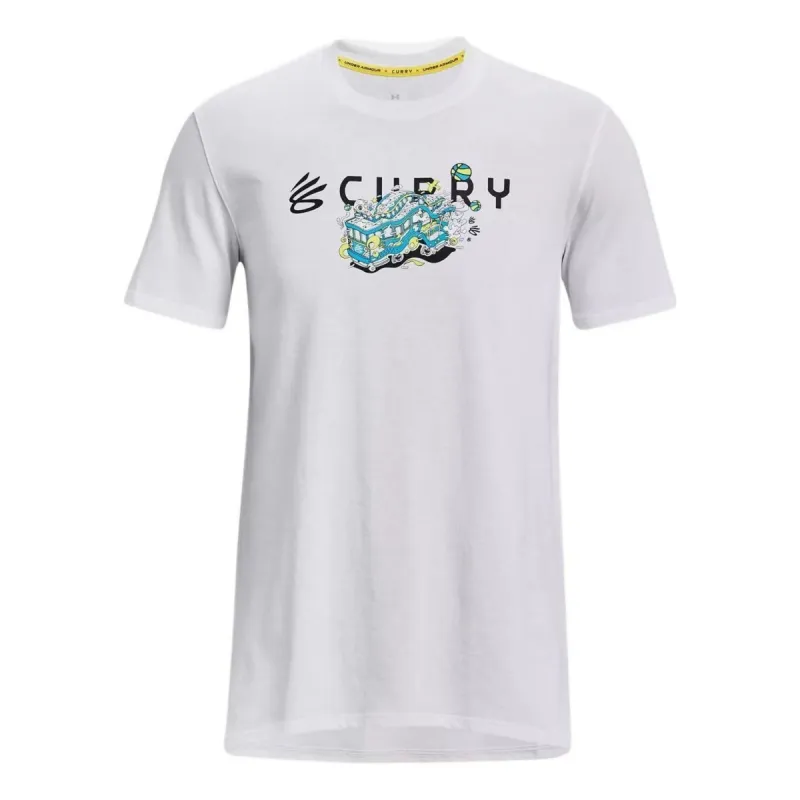 Under Armour x Curry Trolly Heavyweight T-Shirt 'White' 1376273-100 sold by KicksCrew