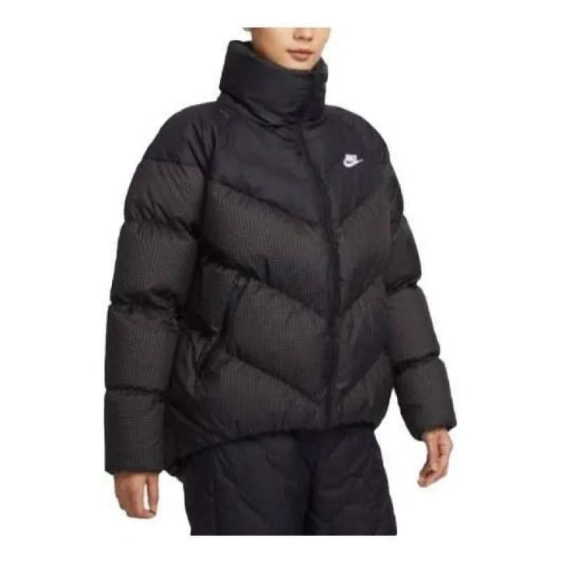 (WMNS) Nike Sportswear Windpuffer Therma-FIT Loose Puffer Jacket 'Black' FD8212-010 sold by KicksCrew
