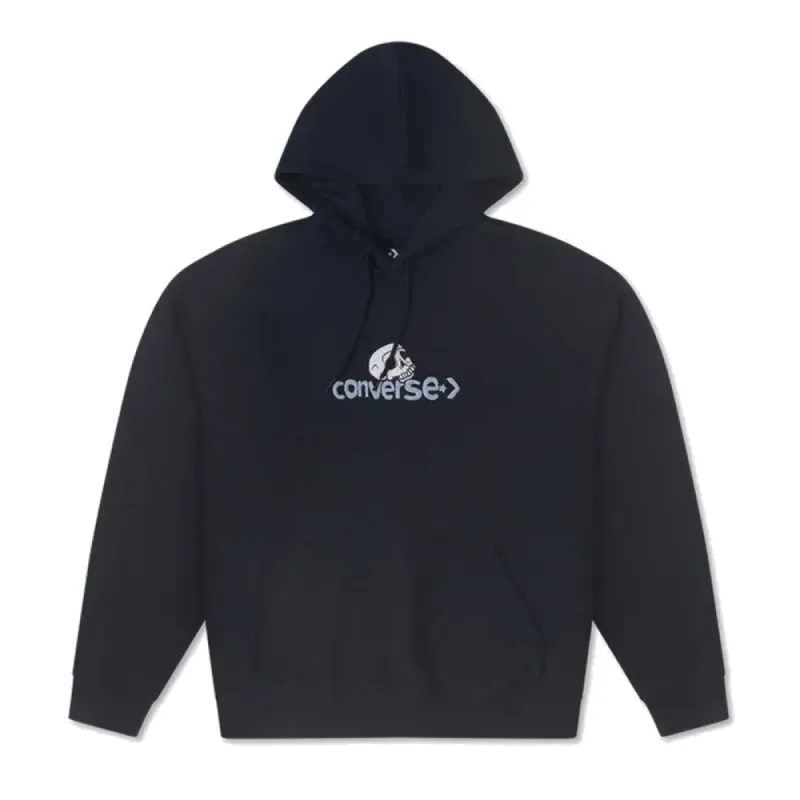 Converse Skull Logo Hoodie 'Black' 10025995-A02 sold by KicksCrew