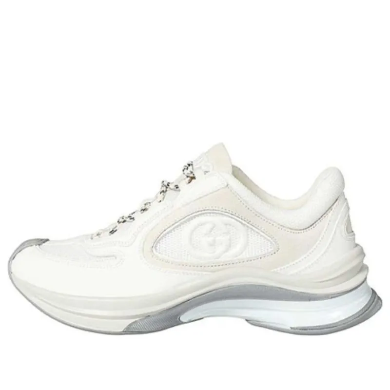 (WMNS) Gucci Run Sneaker 'White Suede' 746939-AAB62-9144 sold by KicksCrew