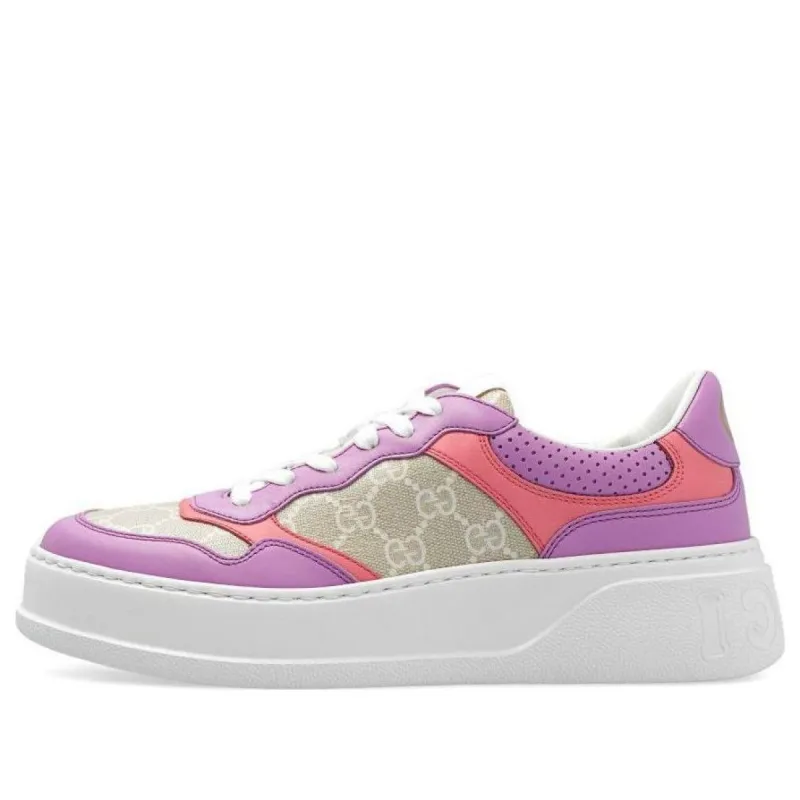 WMNS) GUCCI Screener GG sneaker 'Beige Lilac' 705051-UULG0