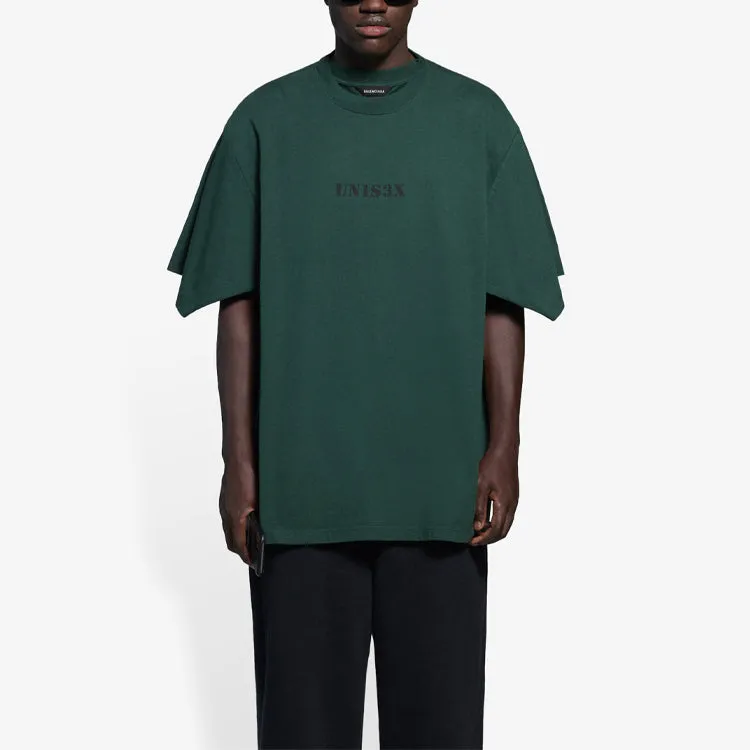 Balenciaga UNISEX-Print T-Shirt Large Fit 'Green' 657059TKV973010 sold by KicksCrew product image thumbnail 4