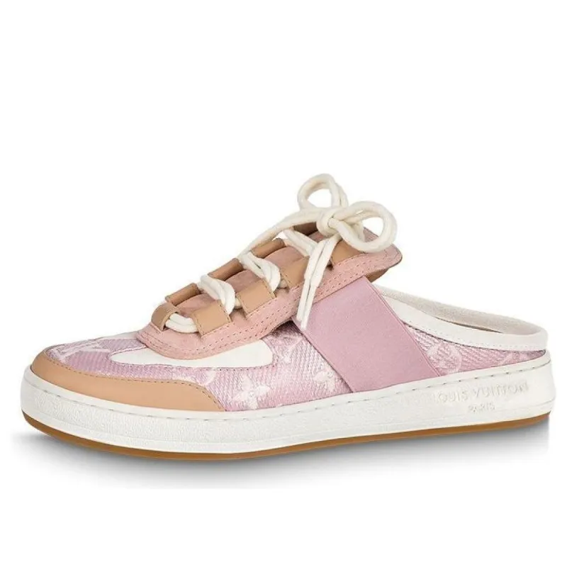 (WMNS) LOUIS VUITTON Lous Mules 'Pink Monogram' 1ABZXE sold by KicksCrew