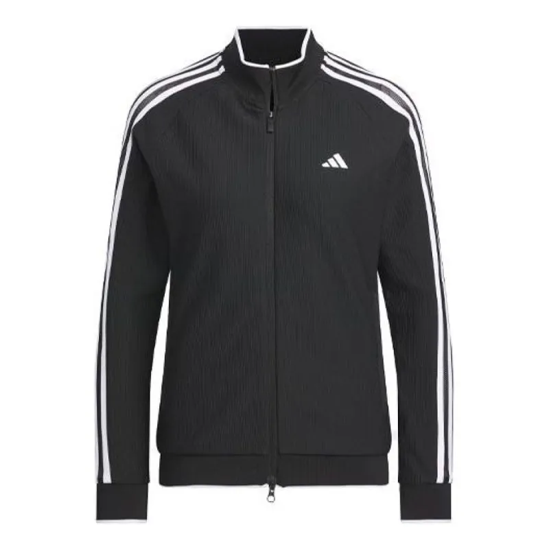 (WMNS) adidas 3-Stripes Track Dry Jacket 'Black White' IK9794 sold by KicksCrew