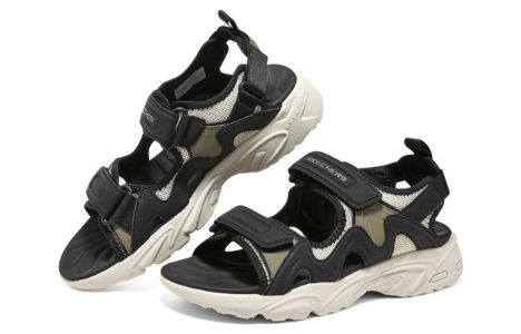 Skechers Dlites Sandel 'Black Beige' 894228-TPBK sold by KicksCrew