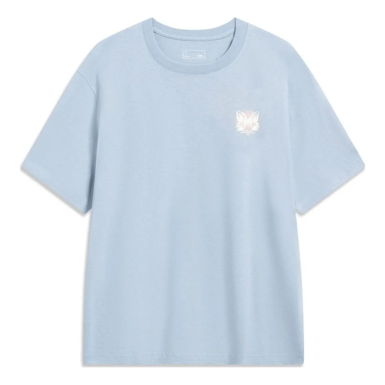 Li-Ning Chinese Culture Butterfly Graphic T-shirt 'Light Blue' AHST205-6 sold by KicksCrew