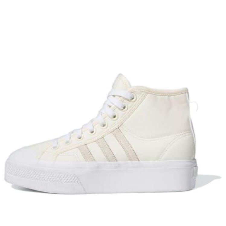 (WMNS) adidas Nizza Platform Mid 'Wonder White' IG5065 sold by KicksCrew
