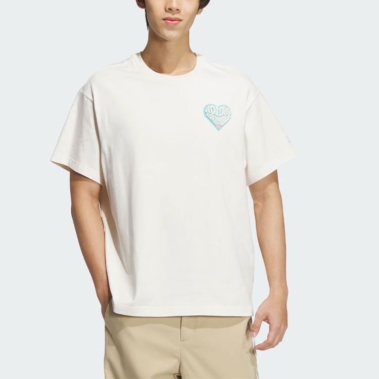 adidas originals V-Day Short Sleeve T-Shirt (Gender Neutral) 'White' JE3469 sold by KicksCrew product image thumbnail 2