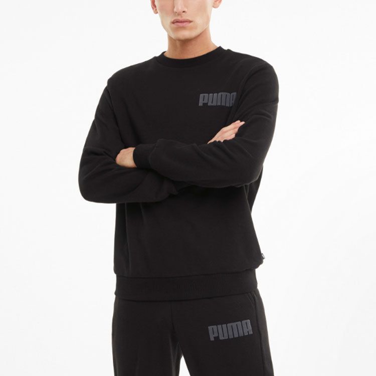 Puma Modern Basics Crewneck Sweatshirt 'Black Grey' 588799-01 sold by KicksCrew product image thumbnail 4