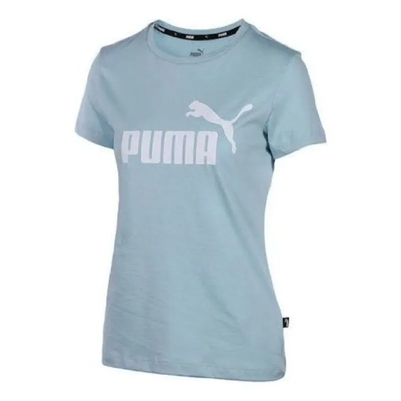 (WMNS) PUMA Comfortable Casual T-Shirt 'Teal White' 682247-25 sold by KicksCrew