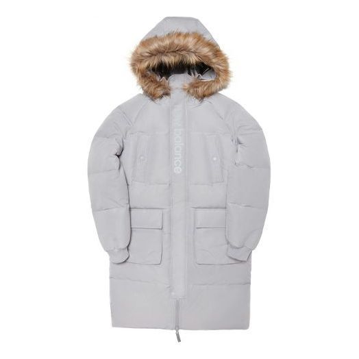 New Balance Parka Jacket 'Grey White' AMJ04361-GR sold by KicksCrew