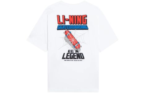 Li-Ning x MARVEL Spider Man Graphic T-shirt 'White' AHSSB91-3 sold by KicksCrew