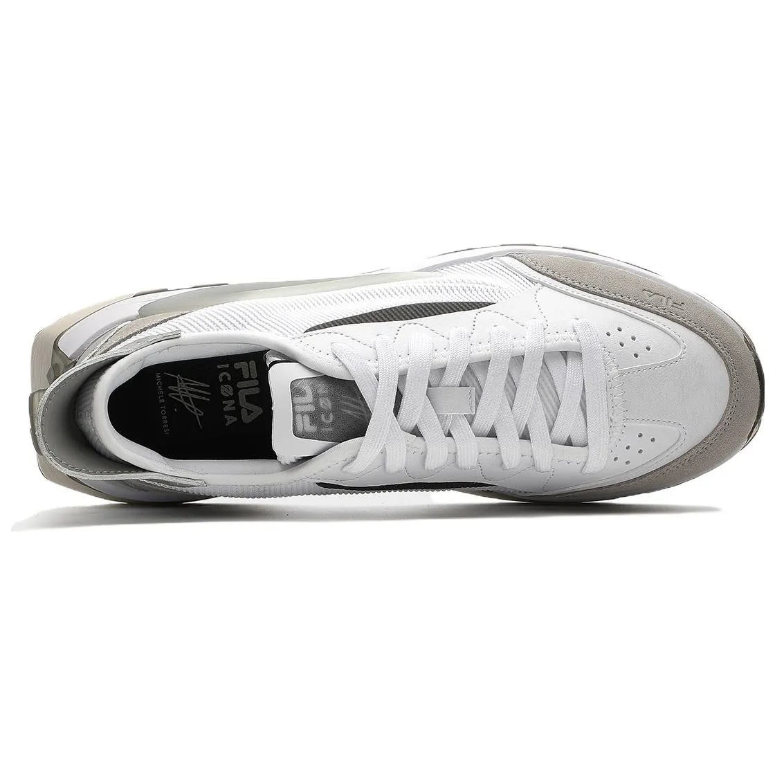 FILA KM Athletic Shoes 'White Grey' F12M333103FWD sold by KicksCrew product image thumbnail 3