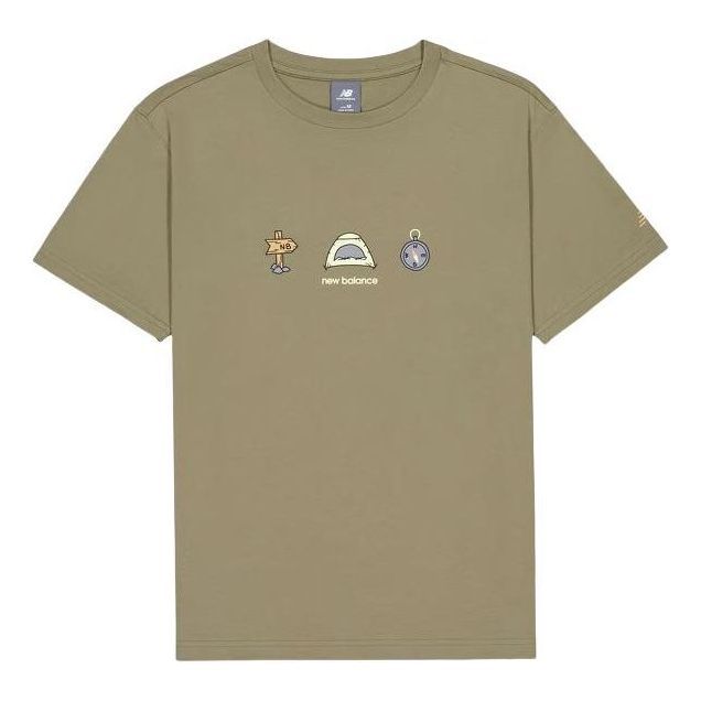 New Balance Camp Graphic T-Shirts 'Khaki' AMT41360-CGN sold by KicksCrew