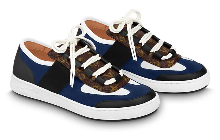 LOUIS VUITTON Lous Sneakers 'Blue Black with Brown Monogram' 1ABIIU sold by KicksCrew product image thumbnail 2
