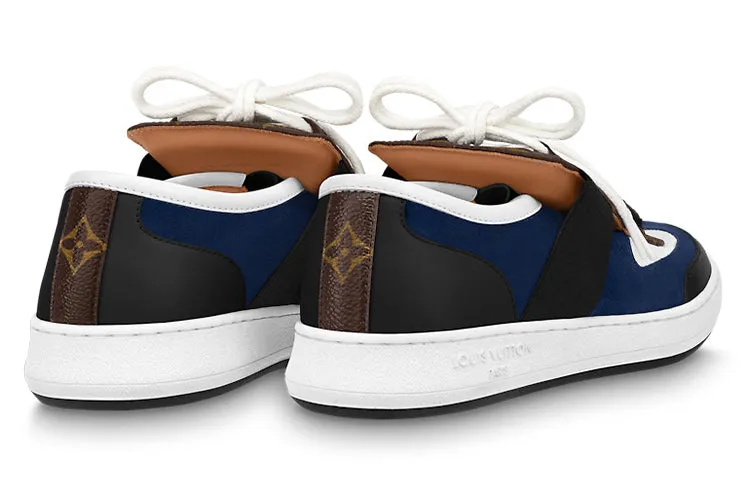 LOUIS VUITTON Lous Sneakers 'Blue Black with Brown Monogram' 1ABIIU sold by KicksCrew product image thumbnail 4