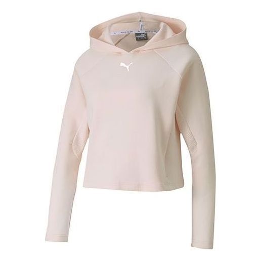 (WMNS) Puma Evostripe Logo Short Hoodie 'Pink' 582905-17 sold by KicksCrew
