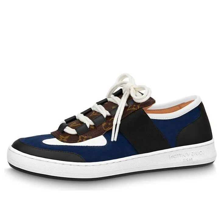 LOUIS VUITTON Lous Sneakers 'Blue Black with Brown Monogram' 1ABIIU sold by KicksCrew