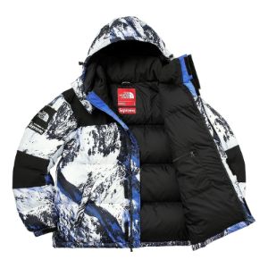 Supreme x The North Face Mountain Baltoro 700 Fill Down Jacket 'White Blue Black' SUP-SS18-599 sold by KicksCrew