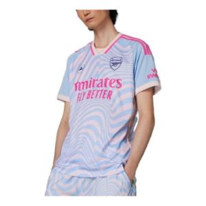 adidas Arsenal x adidas by Stella McCartney Jersey 'Blue Pink' HZ2119 sold by KicksCrew