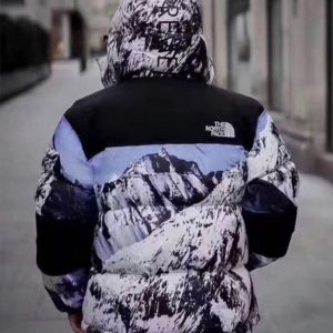 Supreme x The North Face Mountain Baltoro 700 Fill Down Jacket 'White Blue Black' SUP-SS18-599 sold by KicksCrew