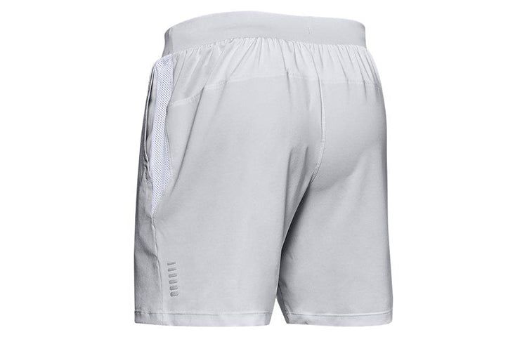 Under Armour Qualifier Speedpocket Branded Linerless 7inch Shorts 'Grey' 1350888-014 sold by KicksCrew product image thumbnail 2