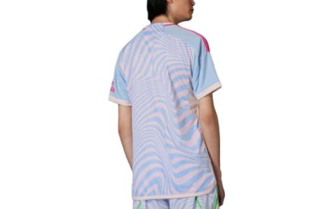 adidas Arsenal x adidas by Stella McCartney Jersey 'Blue Pink' HZ2119 sold by KicksCrew