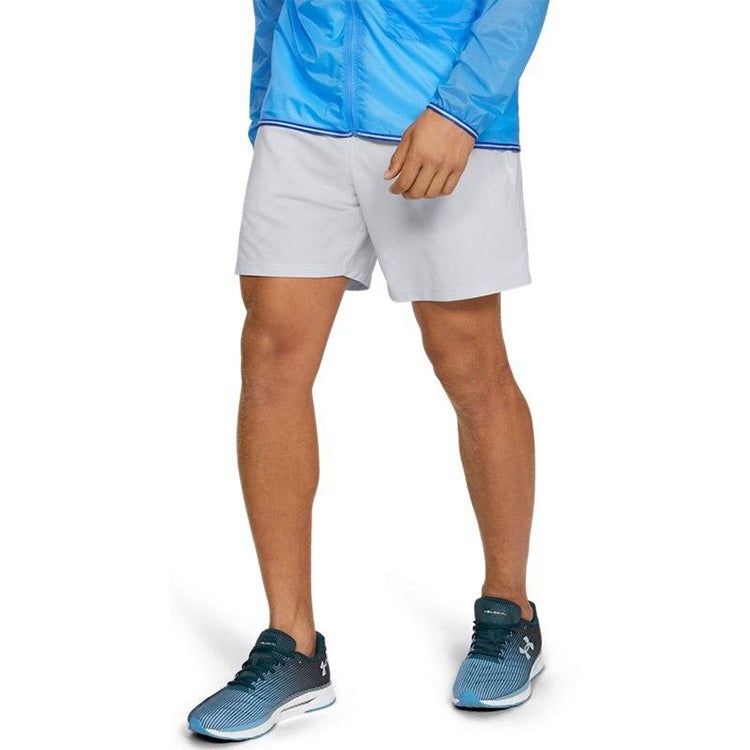 Under Armour Qualifier Speedpocket Branded Linerless 7inch Shorts 'Grey' 1350888-014 sold by KicksCrew product image thumbnail 3