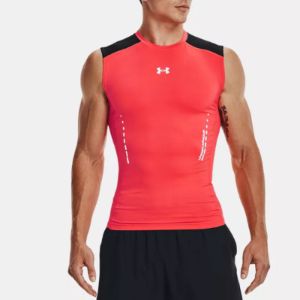 Under Armour HeatGear Vent Comp Sleeveless 'Pink Red' 1370656-628 sold by KicksCrew