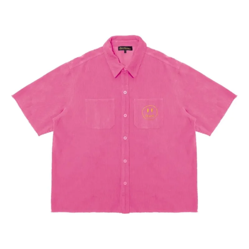Drew House Corduroy Shirt 'Hot Pink' DR-SS22-157 sold by KicksCrew