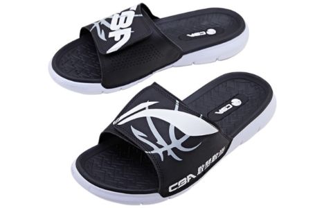 Li-Ning x CBA Sport Slides 'Black' ABTQ015-1 sold by KicksCrew