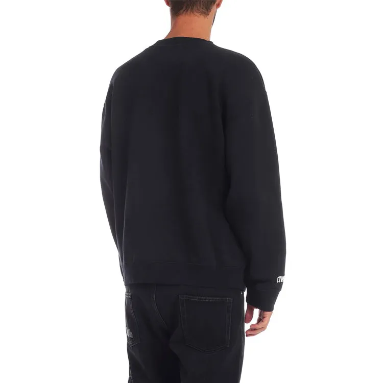 HERON PRESTON Heron Tape Crew Sweatshirt 'Black' HMBA003F198080030488 sold by KicksCrew product image thumbnail 2