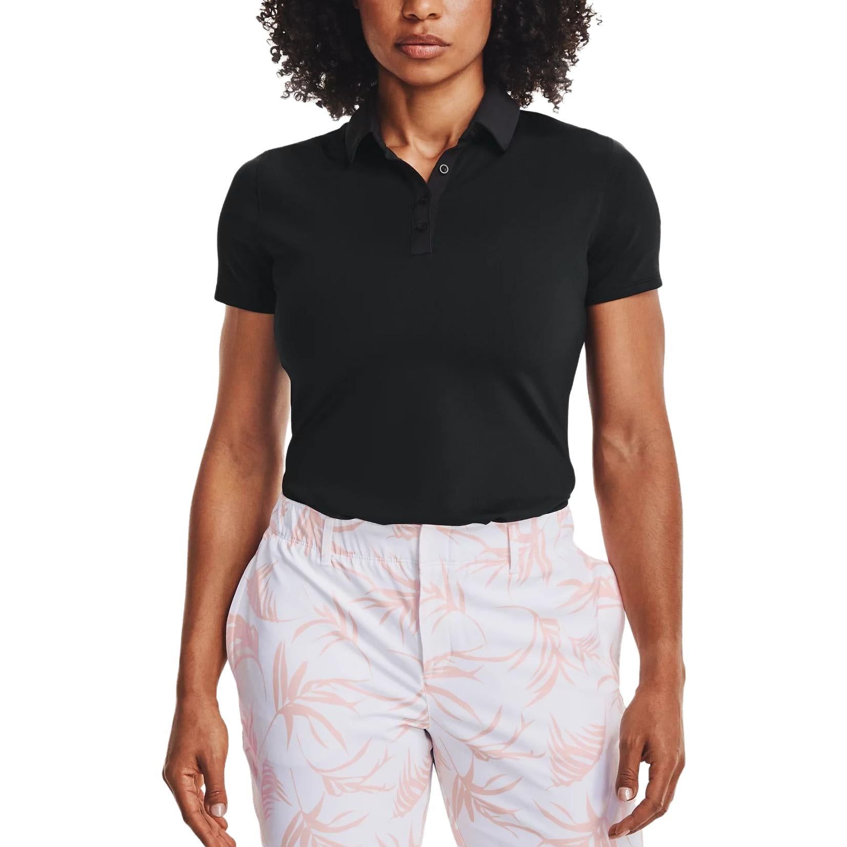 (WMNS) Under Armour Zinger Polo Shirt 'Black' 1363949-001 sold by KicksCrew product image thumbnail 3